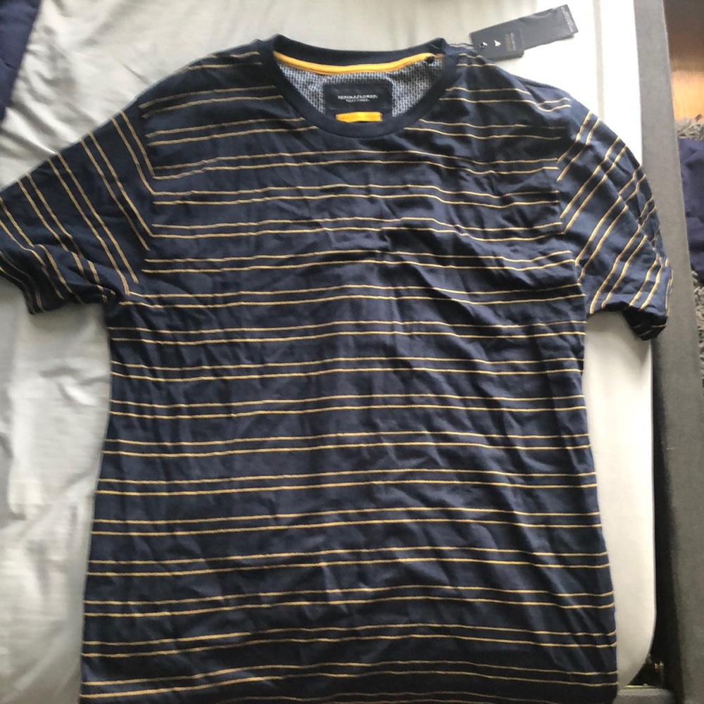 Denim and Flower t shirt